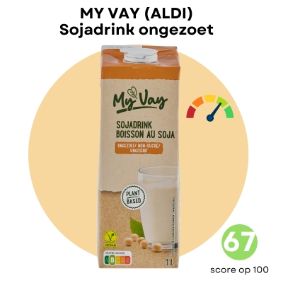 My Vay Aldi sojadrink ongezoet